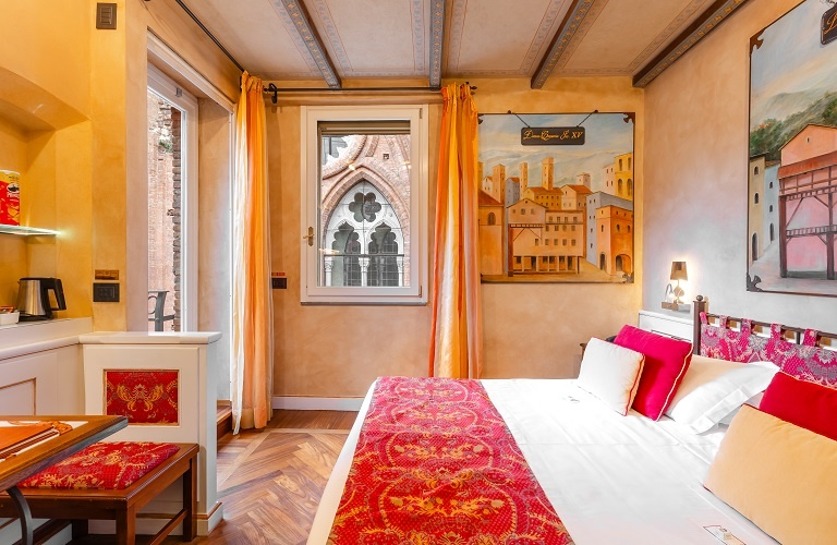 Deluxe doppelzimmer mit terrasse  Art Hotel Commercianti Bologna