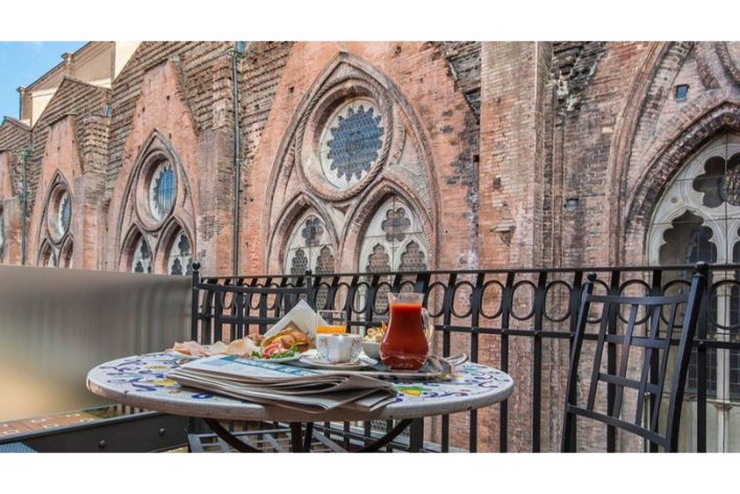 Premium doppelzimmer mit terrasse art hotel commercianti bologna Premium doppelzimmer mit terrasse art hotel commercianti bologna