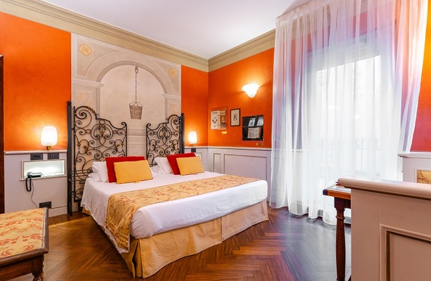 Deluxe doppelzimmer mit terrasse  Art Hotel Commercianti Bologna