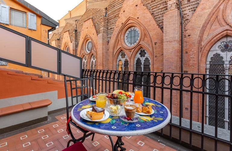 Deluxe doppelzimmer mit terrasse  Art Hotel Commercianti Bologna