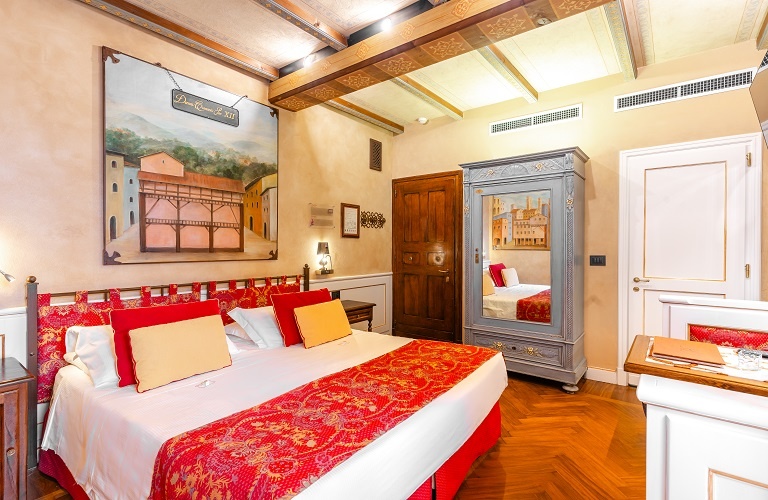 Deluxe doppelzimmer mit terrasse  Art Hotel Commercianti Bologna