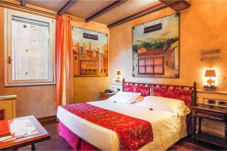 Premium doppelzimmer mit terrasse Art Hotel Commercianti Bologna Premium doppelzimmer mit terrasse Art Hotel Commercianti Bologna