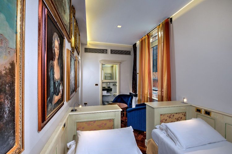 Klassisches doppelzimmer art hotel commercianti bologna Klassisches doppelzimmer art hotel commercianti bologna