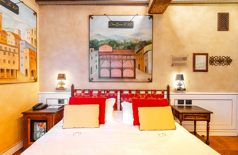 Deluxe doppelzimmer mit terrasse  Art Hotel Commercianti Bologna