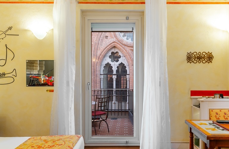 Deluxe doppelzimmer mit terrasse  Art Hotel Commercianti Bologna