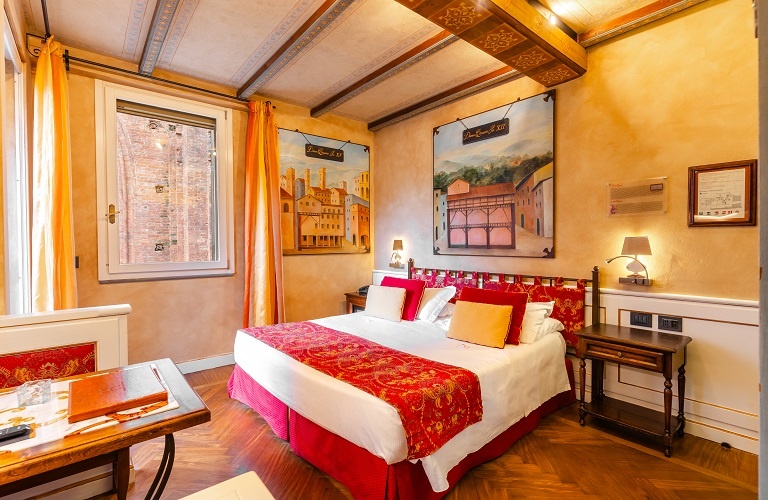 Deluxe doppelzimmer mit terrasse  Art Hotel Commercianti Bologna