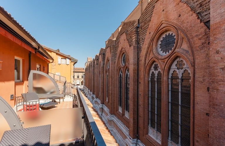 Deluxe doppelzimmer mit terrasse  Art Hotel Commercianti Bologna